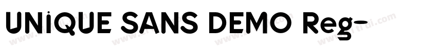 UNIQUE SANS DEMO Reg字体转换